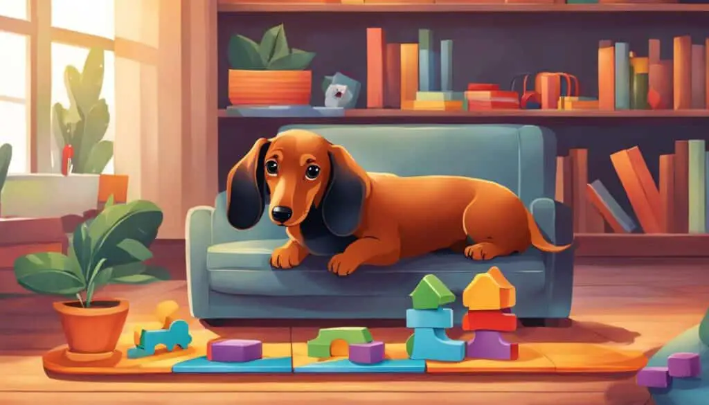 Indoor entertainment for Dachshunds