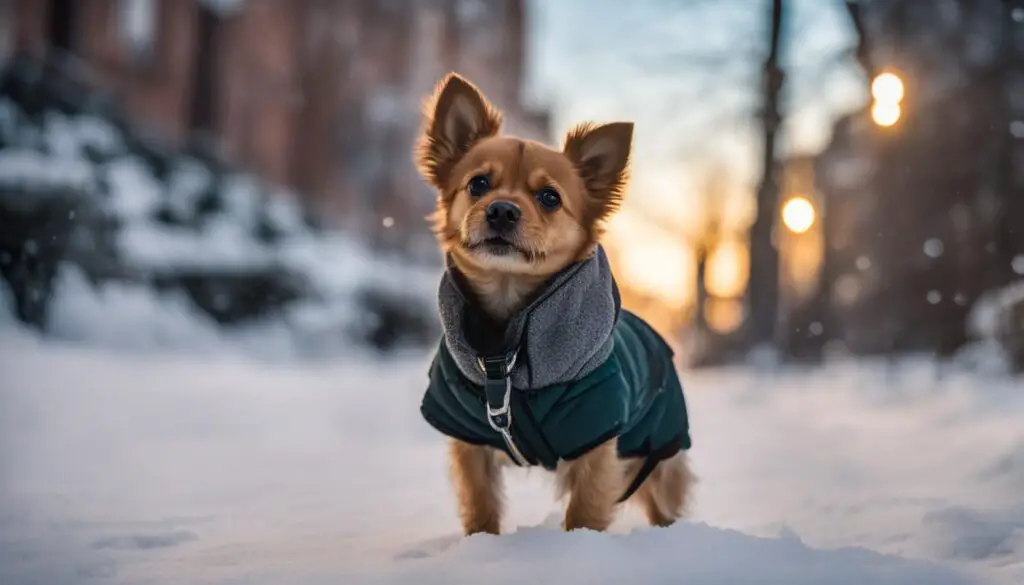 winter safety for small dogs