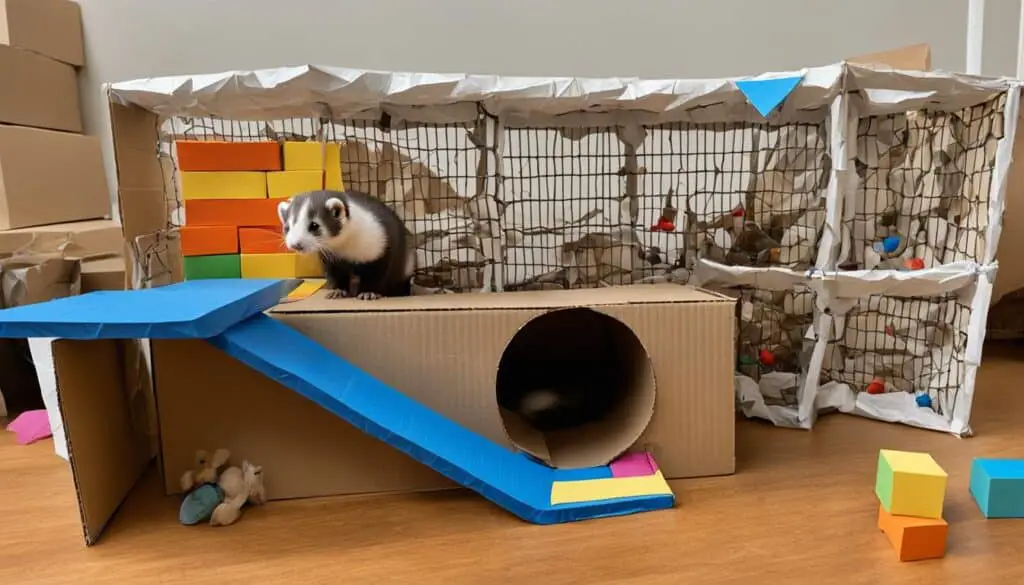 DIY enrichment ideas for ferrets