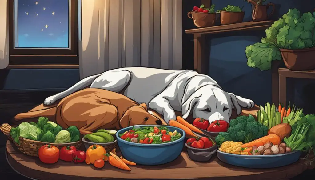 diet and sleep in dogs