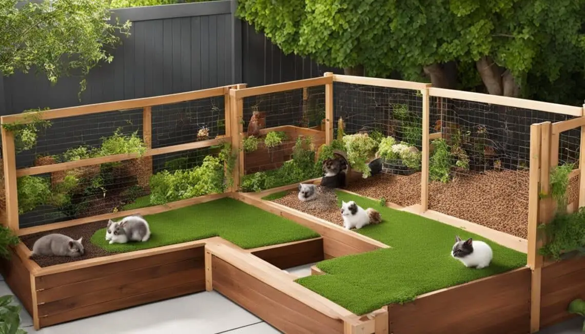 Building a secure outdoor enclosure for small pets