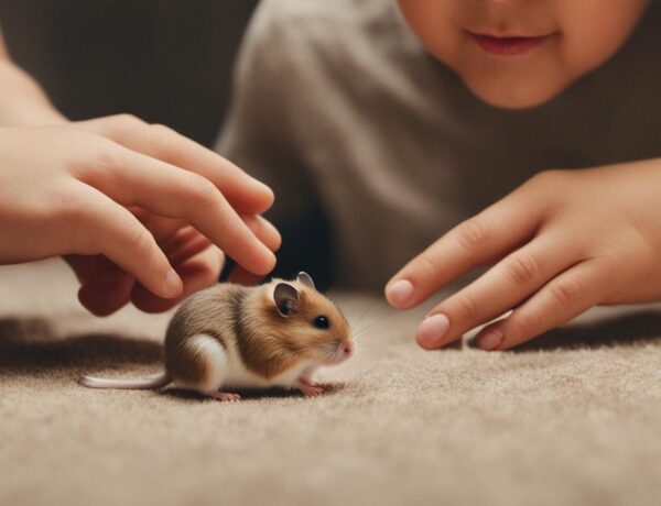 Training small pets to interact with children safely