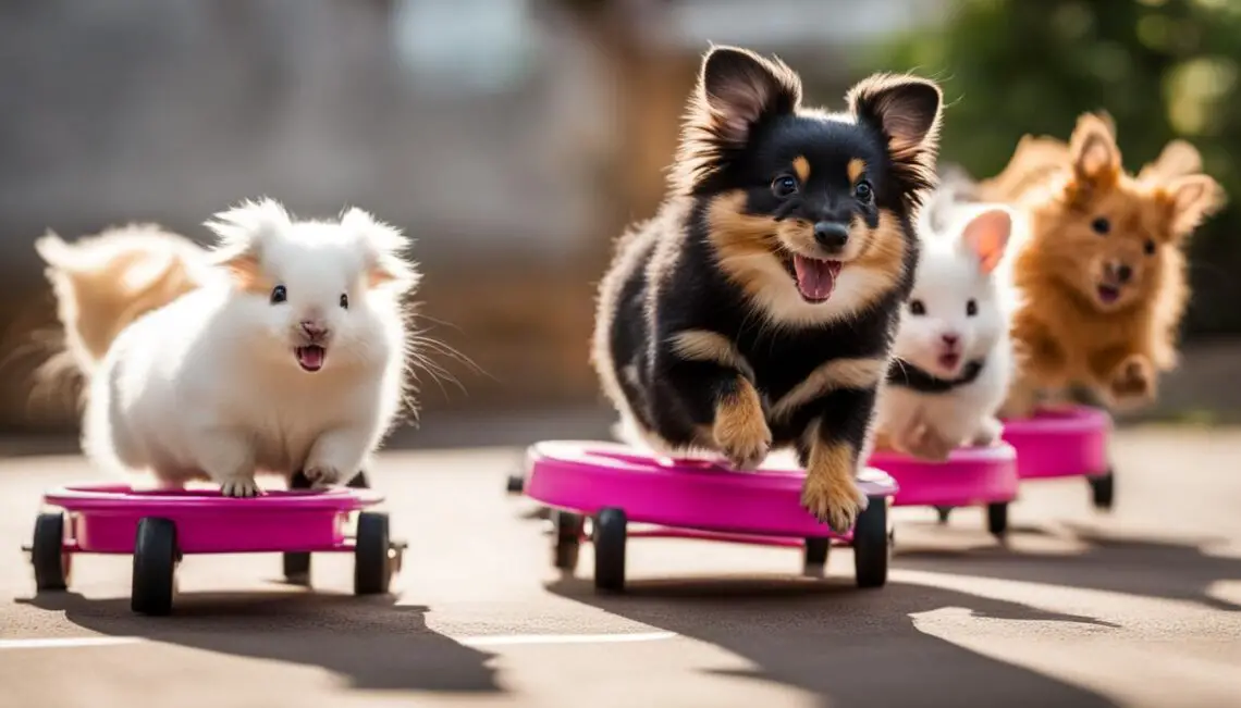 Training small pets to use exercise wheels safely