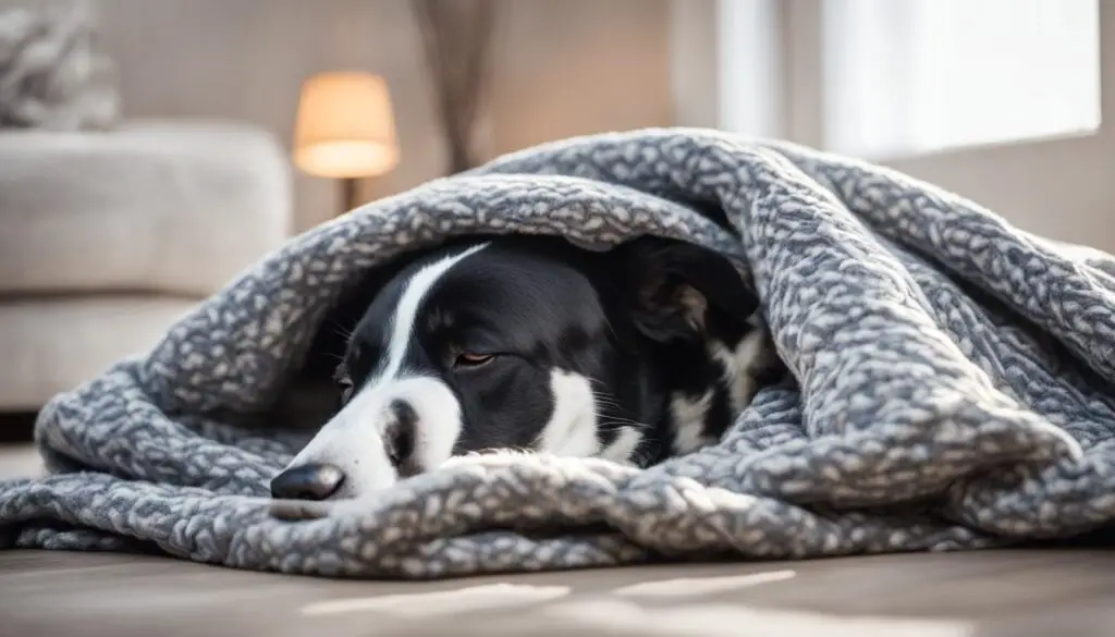 Young adult dog sleeping