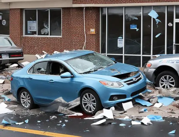 car crashes into animal clinic